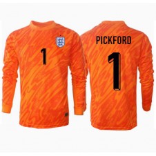 England Jordan Pickford #1 Målvakt Hemmatröja EM 2024 Långa ärmar